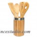 Sweet Home Collection 5 Piece High Quality Natural Bamboo Kitchen Utensil set SWET1739